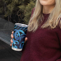Humpback Whale Matariki New Zealand Tumbler Cup NZ Maori Paikea Poutama Luxury Blue LT14 - Polynesian Pride