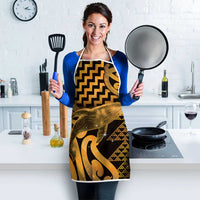 Humpback Whale Matariki New Zealand Apron NZ Maori Paikea Poutama Luxury Gold LT14 - Polynesian Pride