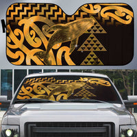 Humpback Whale Matariki New Zealand Auto Sun Shade NZ Maori Paikea Poutama Luxury Gold LT14 Gold - Polynesian Pride
