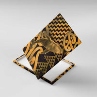 Humpback Whale Matariki New Zealand Canvas Wall Art NZ Maori Paikea Poutama Luxury Gold LT14 With Frame Gold - Polynesian Pride