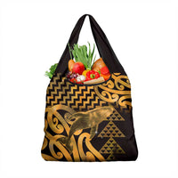 Humpback Whale Matariki New Zealand Grocery Bag NZ Maori Paikea Poutama Luxury Gold