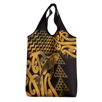 Humpback Whale Matariki New Zealand Grocery Bag NZ Maori Paikea Poutama Luxury Gold