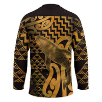 Humpback Whale Matariki New Zealand Hockey Jersey NZ Maori Paikea Poutama Luxury Gold
