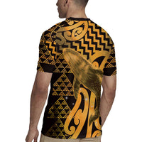 Humpback Whale Matariki New Zealand Rugby Jersey NZ Maori Paikea Poutama Luxury Gold LT14 - Polynesian Pride