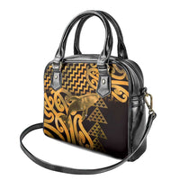 Humpback Whale Matariki New Zealand Shoulder Handbag NZ Maori Paikea Poutama Luxury Gold