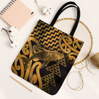 Humpback Whale Matariki New Zealand Tote Bag NZ Maori Paikea Poutama Luxury Gold