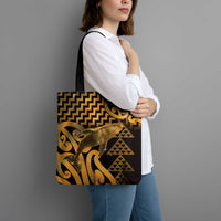 Humpback Whale Matariki New Zealand Tote Bag NZ Maori Paikea Poutama Luxury Gold