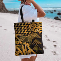 Humpback Whale Matariki New Zealand Tote Bag NZ Maori Paikea Poutama Luxury Gold
