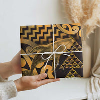 Humpback Whale Matariki New Zealand Wrapping Paper NZ Maori Paikea Poutama Luxury Gold LT14 - Polynesian Pride