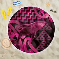 Humpback Whale Matariki New Zealand Beach Blanket NZ Maori Paikea Poutama Luxury Pink LT14 One Size 150cm Pink - Polynesian Pride
