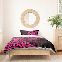 Humpback Whale Matariki New Zealand Bedding Set NZ Maori Paikea Poutama Luxury Pink