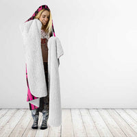 Humpback Whale Matariki New Zealand Hooded Blanket NZ Maori Paikea Poutama Luxury Pink LT14 - Polynesian Pride