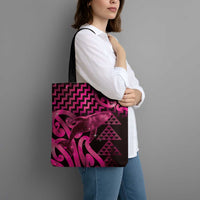 Humpback Whale Matariki New Zealand Tote Bag NZ Maori Paikea Poutama Luxury Pink