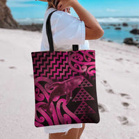 Humpback Whale Matariki New Zealand Tote Bag NZ Maori Paikea Poutama Luxury Pink