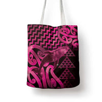 Humpback Whale Matariki New Zealand Tote Bag NZ Maori Paikea Poutama Luxury Pink