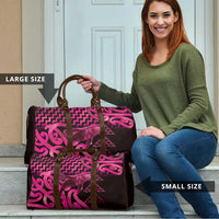 Humpback Whale Matariki New Zealand Travel Bag NZ Maori Paikea Poutama Luxury Pink LT14 - Polynesian Pride