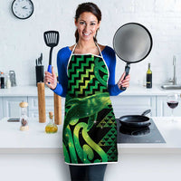 Humpback Whale Matariki New Zealand Apron NZ Maori Paikea Poutama Luxury Green LT14 - Polynesian Pride