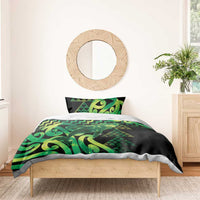 Humpback Whale Matariki New Zealand Bedding Set NZ Maori Paikea Poutama Luxury Green LT14 - Polynesian Pride