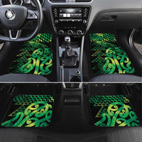 Humpback Whale Matariki New Zealand Car Mats NZ Maori Paikea Poutama Luxury Green LT14 Set 4pcs Green - Polynesian Pride