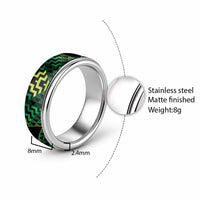Humpback Whale Matariki New Zealand Classic Ring NZ Maori Paikea Poutama Luxury Green LT14 - Polynesian Pride