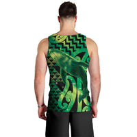 Humpback Whale Matariki New Zealand Men Tank Top NZ Maori Paikea Poutama Luxury Green LT14 - Polynesian Pride
