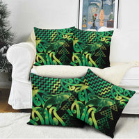 Humpback Whale Matariki New Zealand Pillow Cover NZ Maori Paikea Poutama Luxury Green LT14 - Polynesian Pride