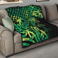 Humpback Whale Matariki New Zealand Quilt NZ Maori Paikea Poutama Luxury Green