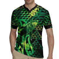 Humpback Whale Matariki New Zealand Rugby Jersey NZ Maori Paikea Poutama Luxury Green LT14 - Polynesian Pride