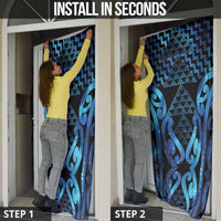 Taniko Motifs Matariki New Zealand Door Cover NZ Niho Taniwha Poutama LT14 - Polynesian Pride