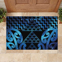 Taniko Motifs Matariki New Zealand Rubber Doormat NZ Niho Taniwha Poutama