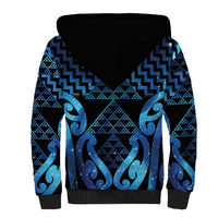 Taniko Motifs Matariki New Zealand Sherpa Hoodie NZ Niho Taniwha Poutama LT14 - Polynesian Pride