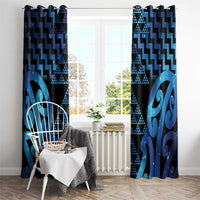 Taniko Motifs Matariki New Zealand Window Curtain NZ Niho Taniwha Poutama
