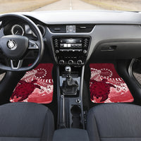 Cook Islands Mangaia Gospel Day Car Mats Polynesian Art With Sea Turtle