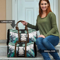 Aotearoa Korowai Motif Travel Bag Hei Tiki Poutama Maori Pattern - Polynesian Pride