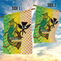 Hawaii Blue Marlin Fishing Garden Flag Hawaiian Kanaka Kakau Reggae LT14 - Polynesian Pride