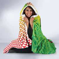 Hawaii Blue Marlin Fishing Hooded Blanket Hawaiian Kanaka Kakau Reggae LT14 - Polynesian Pride