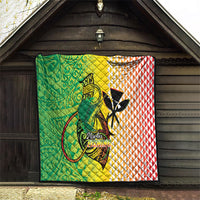 Hawaii Blue Marlin Fishing Quilt Hawaiian Kanaka Kakau Reggae