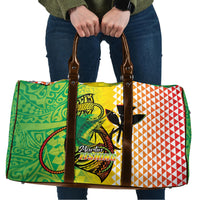 Hawaii Blue Marlin Fishing Travel Bag Hawaiian Kanaka Kakau Reggae LT14 Reggae - Polynesian Pride