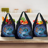Personalised Blue Marlin Fishing New Zealand Grocery Bag NZ Kiwi Cowboy Born To Fish
