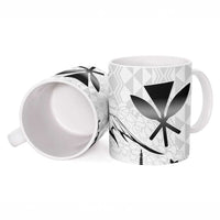 Japan And Hawaii Ceramic Mug Sakura Koi Fish Hawaiian Lei Kanaka - Polynesian Pride