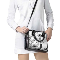 Japan And Hawaii Shoulder Handbag Sakura Koi Fish Hawaiian Lei Kanaka - Polynesian Pride