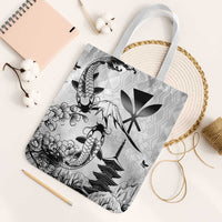 Japan And Hawaii Tote Bag Sakura Koi Fish Hawaiian Lei Kanaka - Polynesian Pride