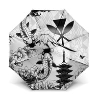 Japan And Hawaii Umbrella Sakura Koi Fish Hawaiian Lei Kanaka - Polynesian Pride