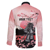 Personalised Japan Samurai Warrior Family Matching Summer Maxi Dress and Hawaiian Shirt Japanese Cherry Blossom Polynesian Pattern LT14 - Polynesian Pride