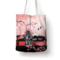Personalised Japan Samurai Warrior Tote Bag Japanese Cherry Blossom Polynesian Pattern LT14 - Polynesian Pride