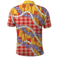 Hawaii Kahili Palaka Motifs Polo Shirt Hawaiian Honohono Pikake Lei