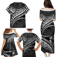 Hawaii Lauhala Tattoo Family Matching Puletasi and Hawaiian Shirt Hawaiian Hala Leaf Weaving