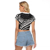 Hawaii Lauhala Tattoo Raglan Cropped T Shirt Hawaiian Hala Leaf Weaving