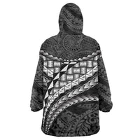 Hawaii Lauhala Tattoo Wearable Blanket Hoodie Hawaiian Hala Leaf Weaving