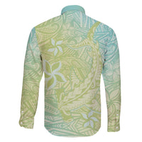 Baby Green Gradient Polynesia Family Matching Mermaid Dress and Hawaiian Shirt Hawaiian Tribal Hammerhead Shark Tattoo LT14 - Polynesian Pride